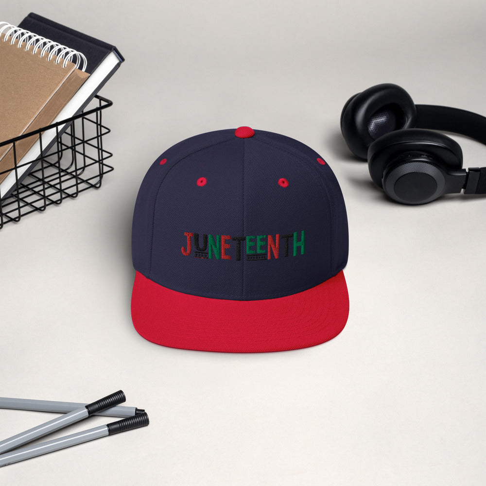 Juneteenth Pan African RBG Snapback Hat