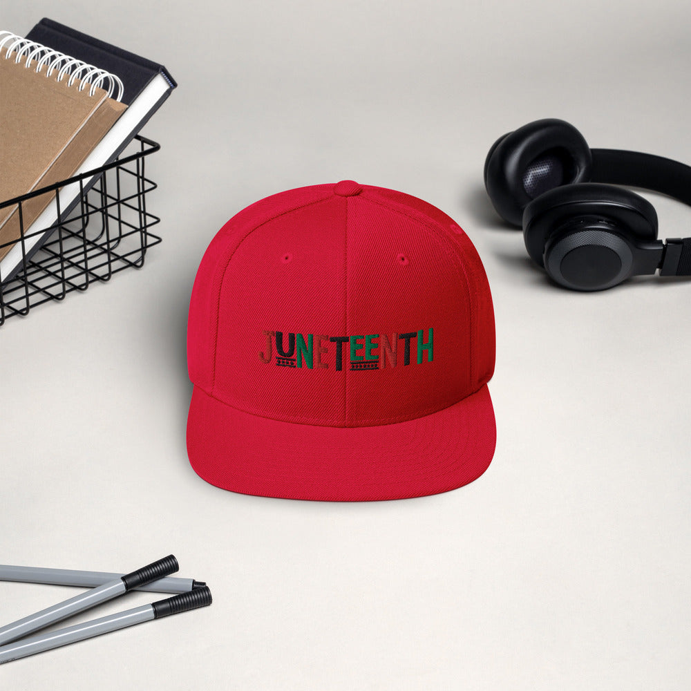 Juneteenth Pan African RBG Snapback Hat