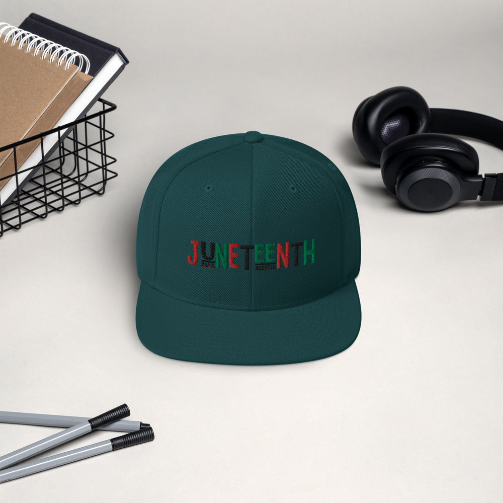 Juneteenth Pan African RBG Snapback Hat