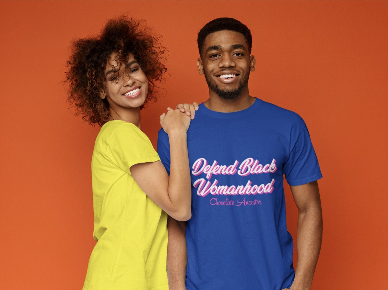 Defend Black Womanhood Short-Sleeve Unisex T-Shirt - Chocolate Ancestor