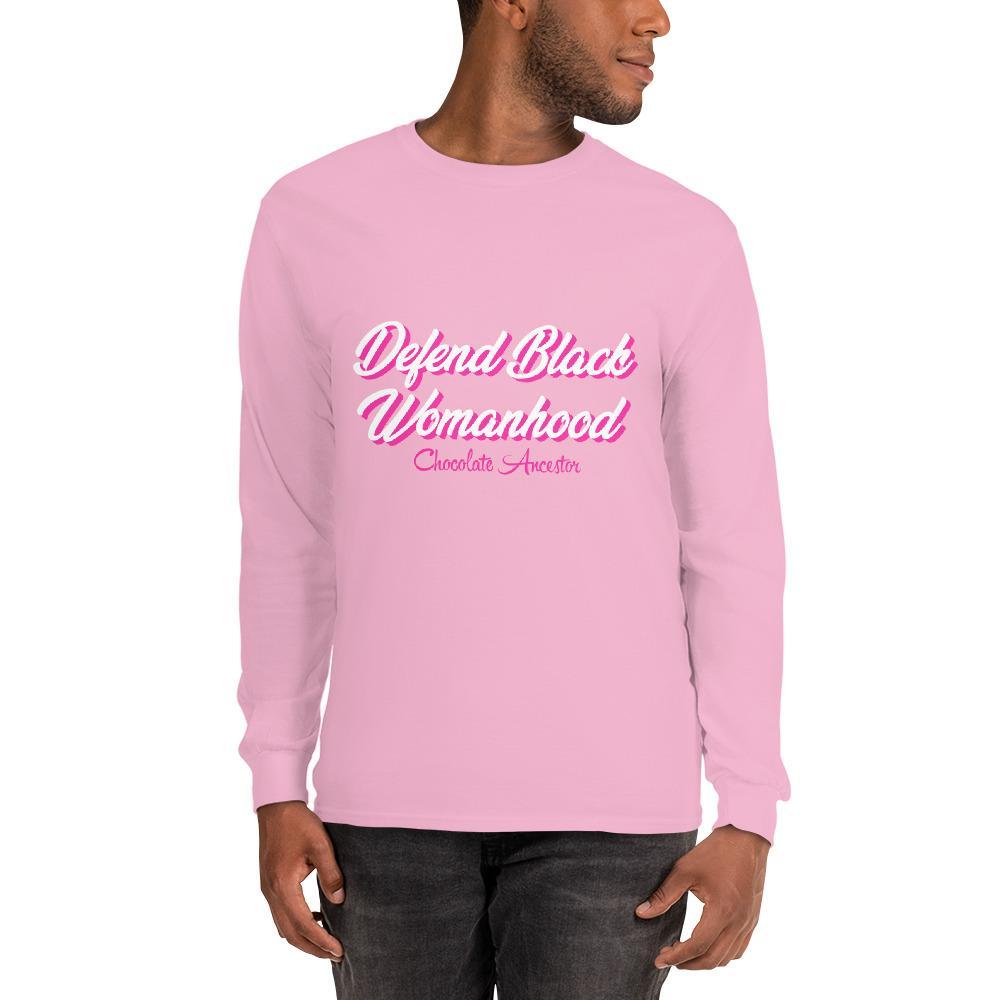 Defend Black Womanhood Unisex Long Sleeve T-Shirt - Chocolate Ancestor