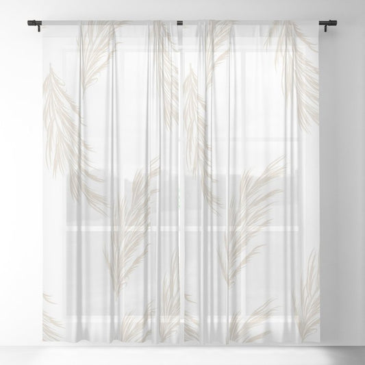 Delicate Pampas Bespoke Window Curtains