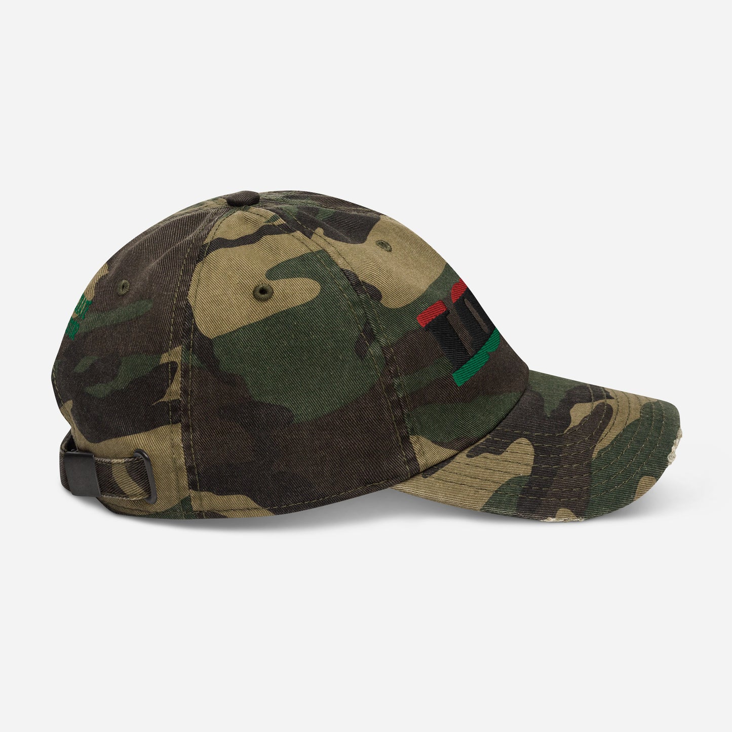 Love Pan African RBG Flag Distressed Baseball Cap