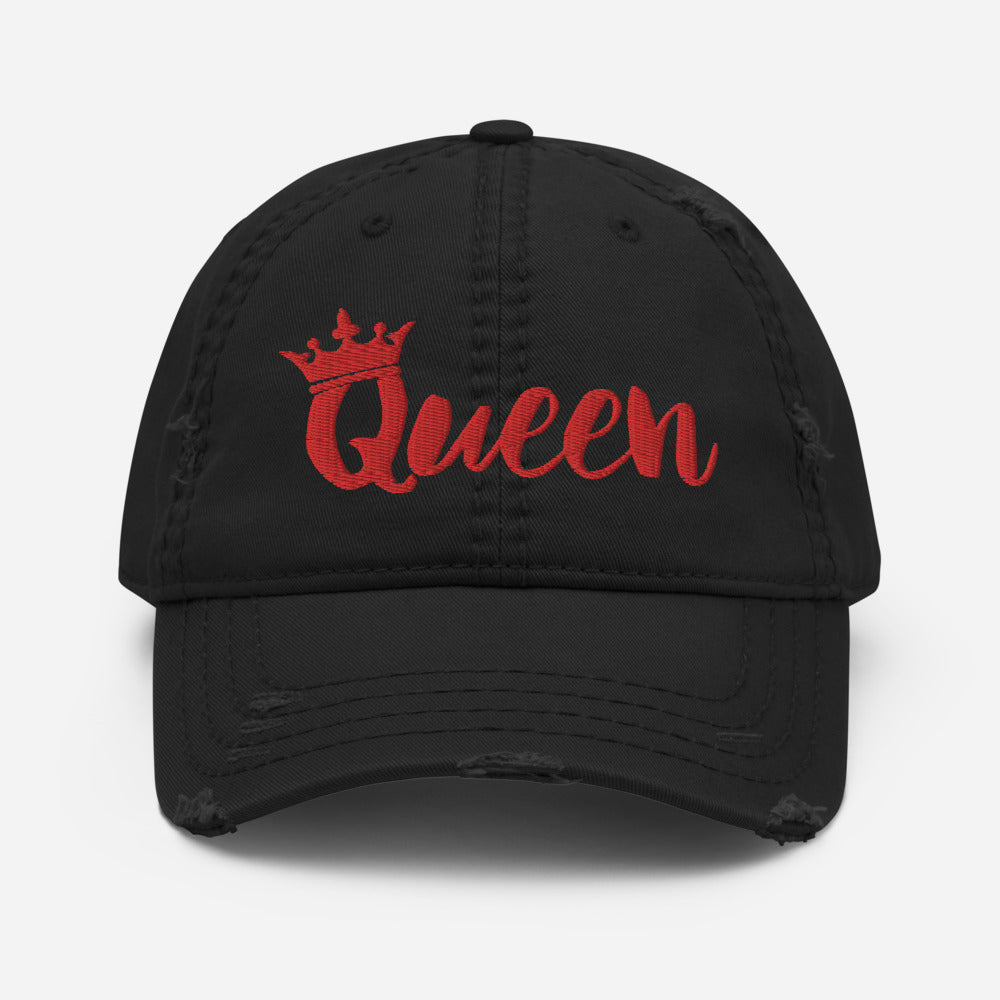 Squiggle Queen Distressed Dad Hat