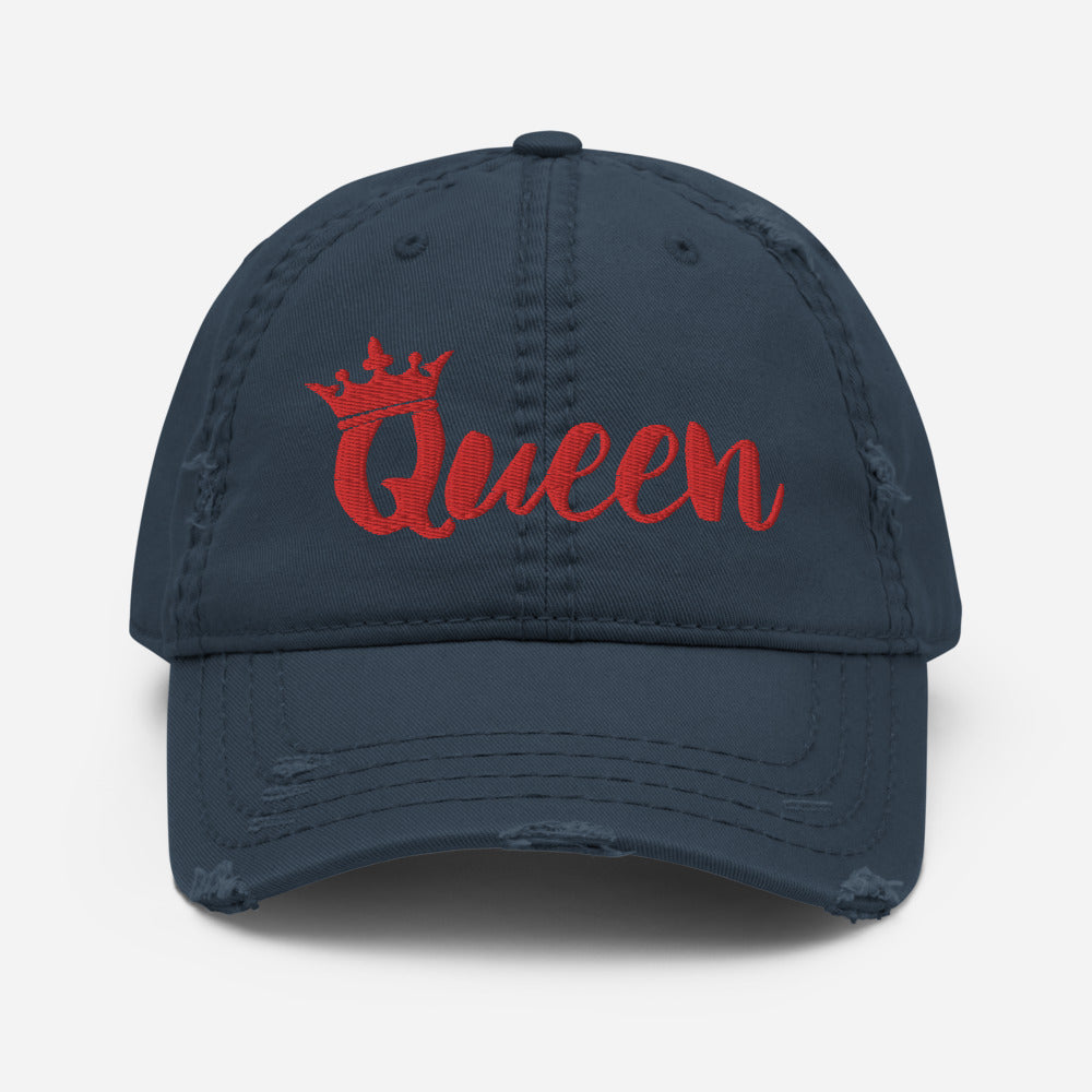 Squiggle Queen Distressed Dad Hat