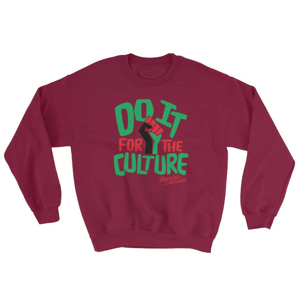 Do it for the Culture Unisex Crewneck Sweatshirt - Chocolate Ancestor