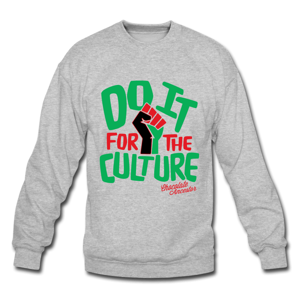 Do It For The Culture Unisex Crewneck Sweatshirt (Style 2) - Chocolate Ancestor