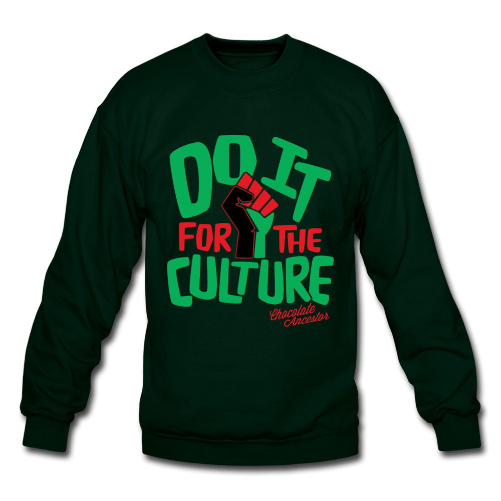 Do It For The Culture Unisex Crewneck Sweatshirt (Style 2) - Chocolate Ancestor