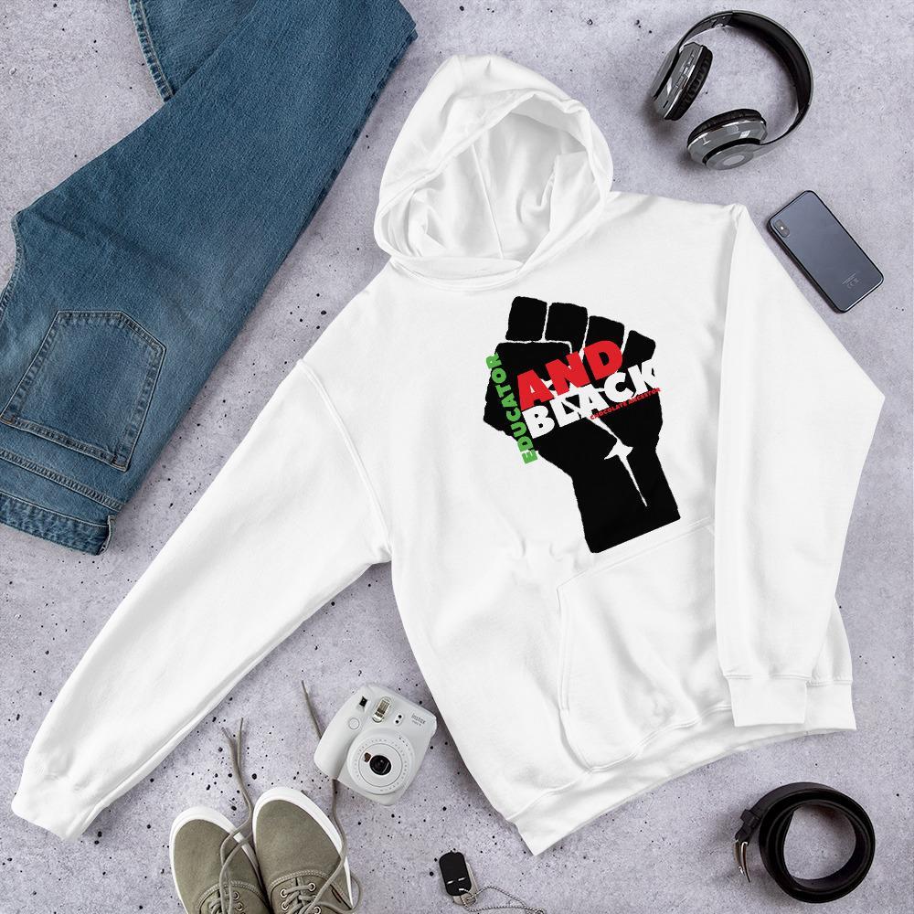 Educator and Black Unisex Hooded Sweatshirt - Chocolate Ancestor