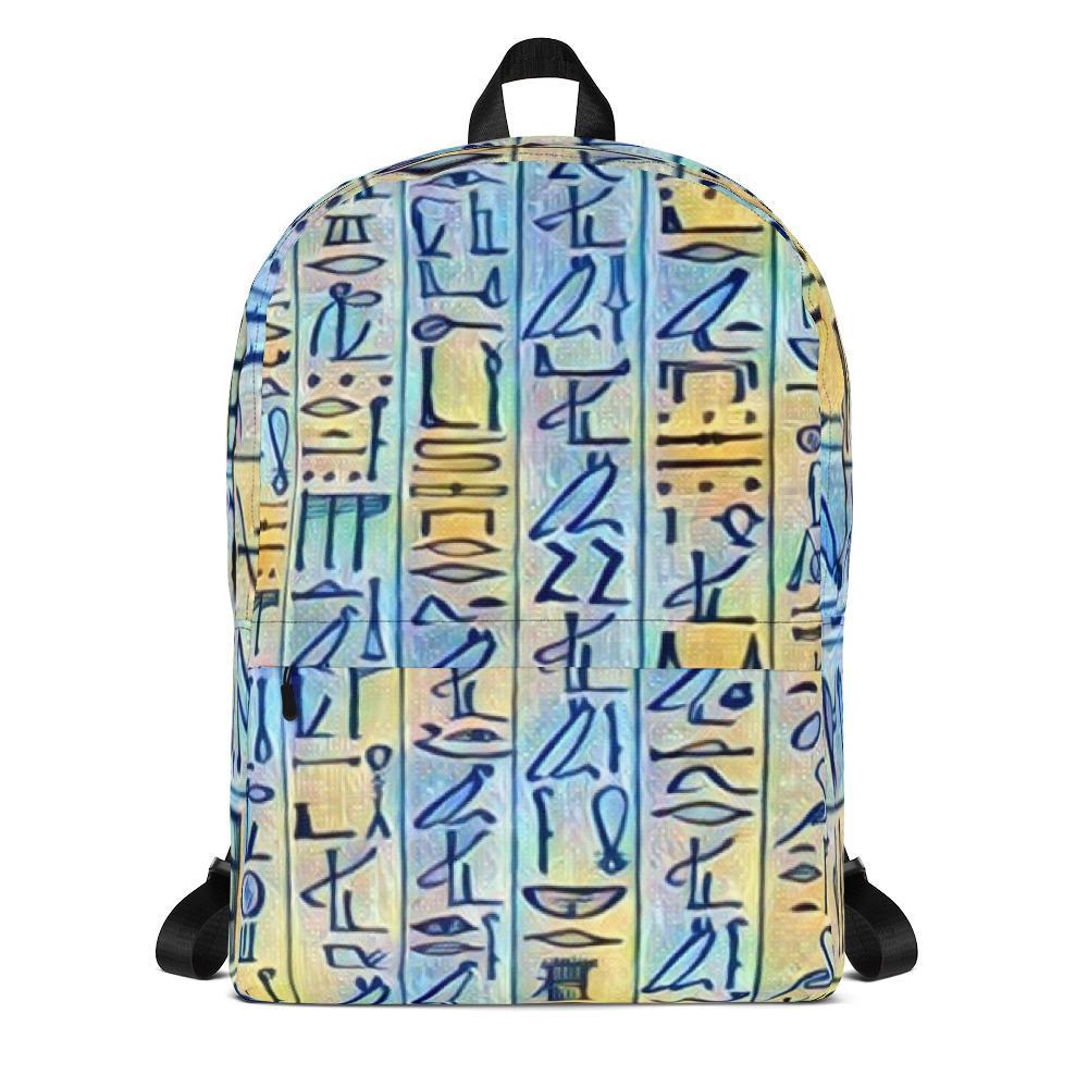 Egyptian Hieroglyhics Bookbag - Chocolate Ancestor