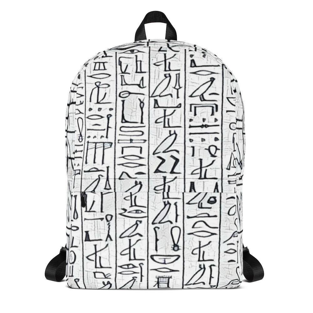 Egyptian Hieroglyhics Bookbag - Chocolate Ancestor