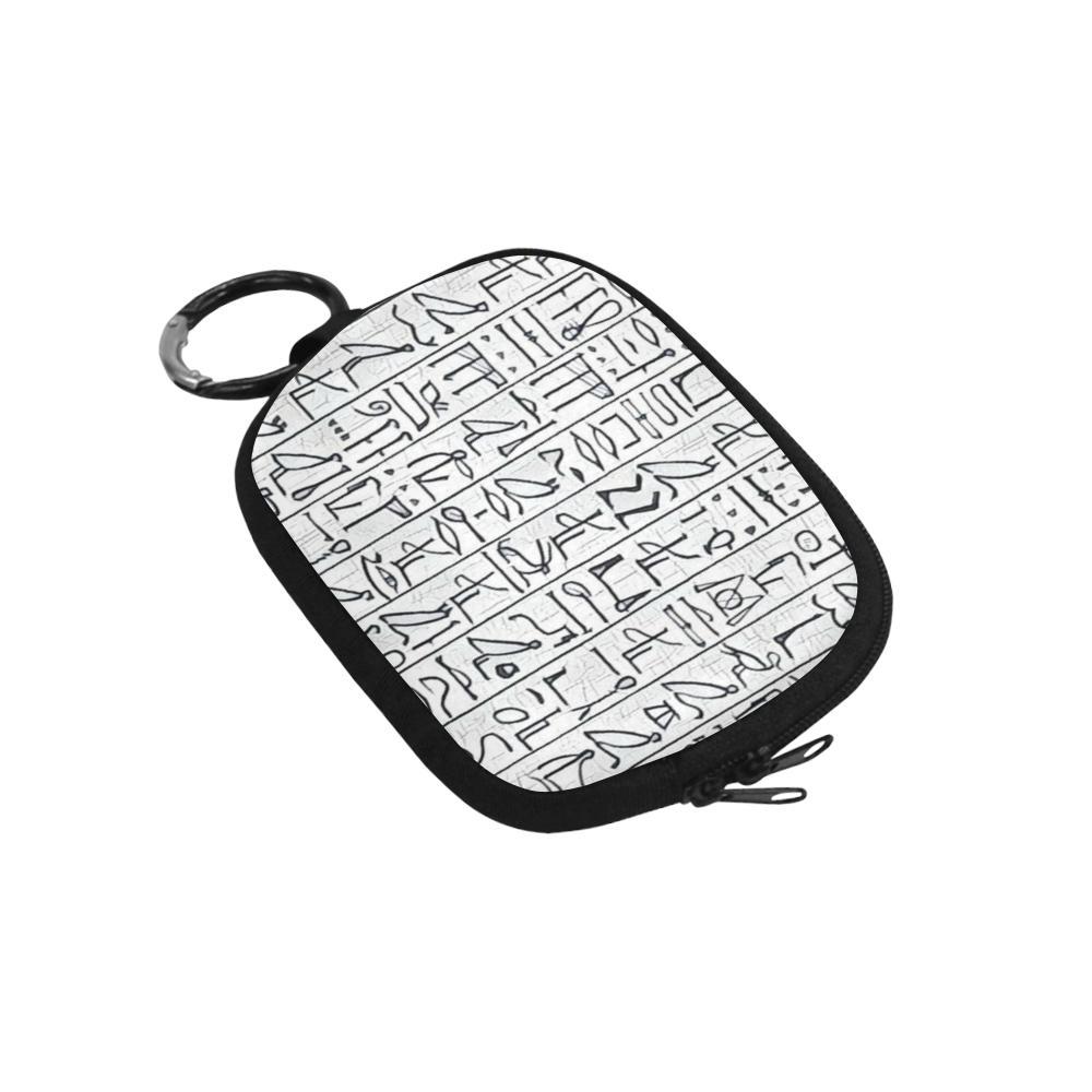 Egyptian Hieroglyphics Coin Purse - Chocolate Ancestor