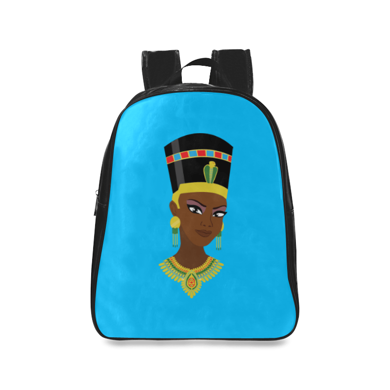 Egyptian Queen Leather Bookbag - Chocolate Ancestor