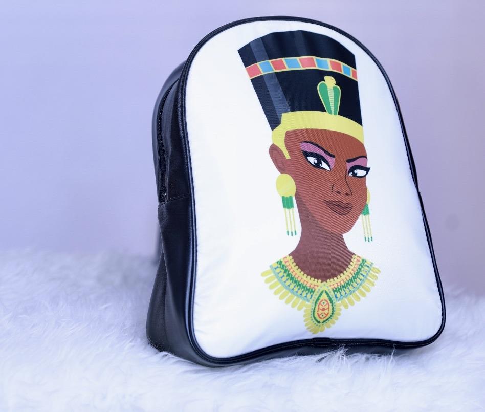 Egyptian Queen Leather Bookbag - Chocolate Ancestor