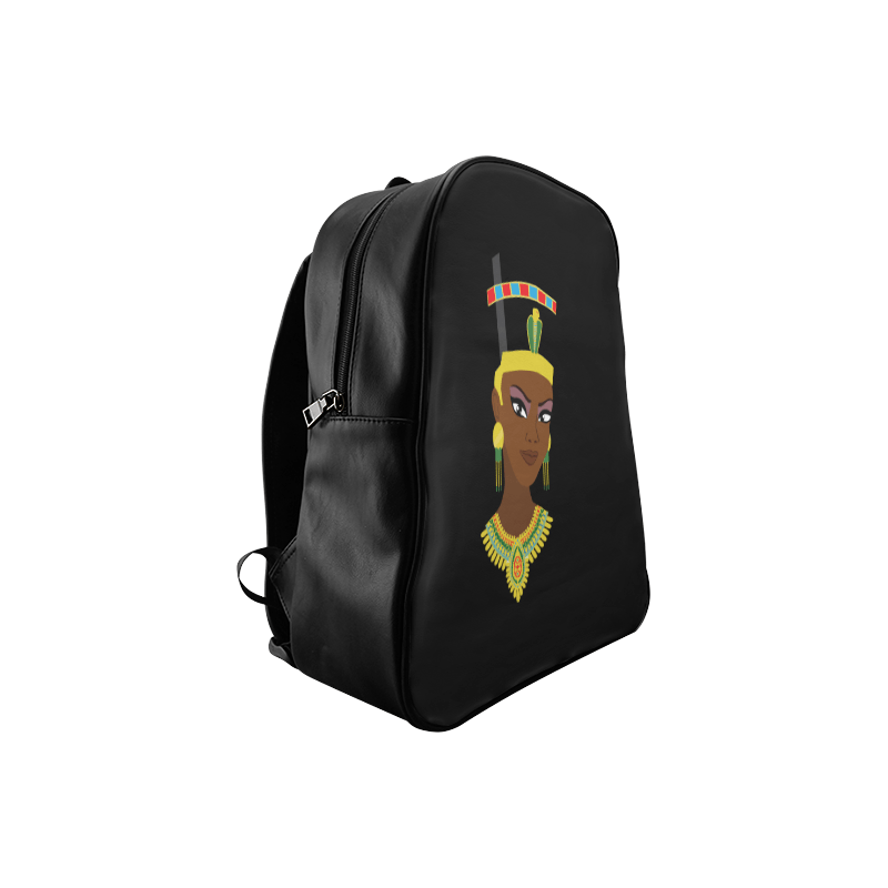 Egyptian Queen Leather Bookbag - Chocolate Ancestor