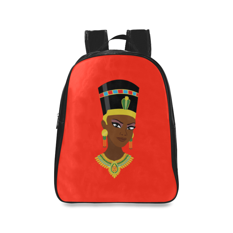 Egyptian Queen Leather Bookbag - Chocolate Ancestor