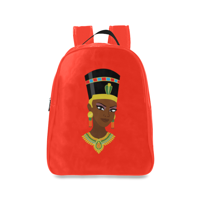 Egyptian Queen Leather Bookbag - Chocolate Ancestor