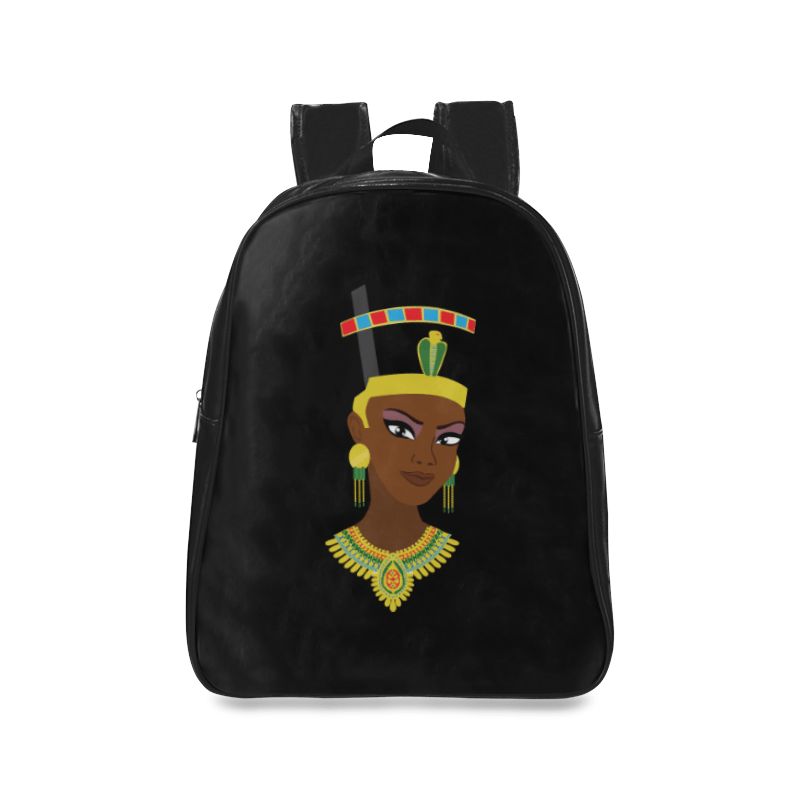 Egyptian Queen Leather Bookbag - Chocolate Ancestor