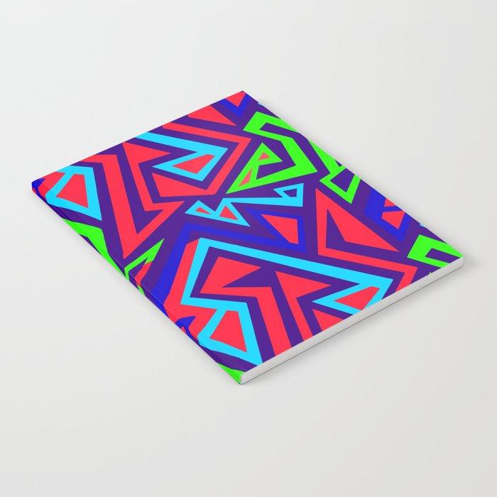 Electric Geometric Bespoke Notebook - Chocolate Ancestor