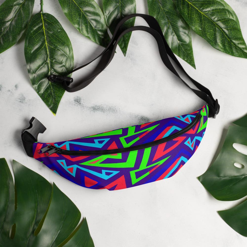 Electric Geometric Fanny Pack - Chocolate Ancestor