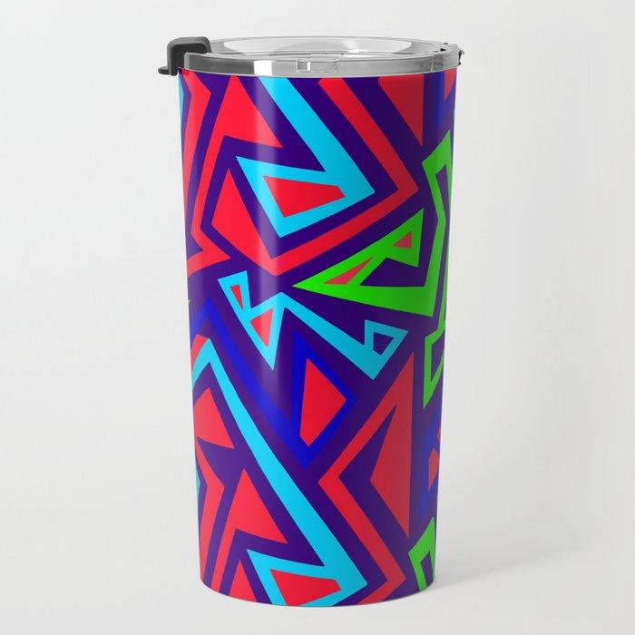 Electric Geometric Travel Mug - Chocolate Ancestor