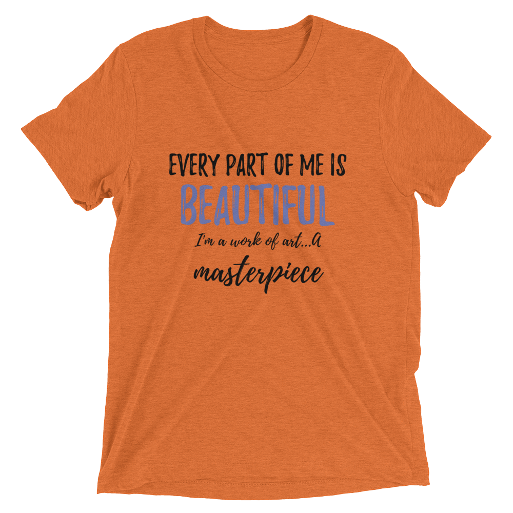 Every Part of Me is Beautiful Short sleeve t-shirt - Chocolate Ancestor