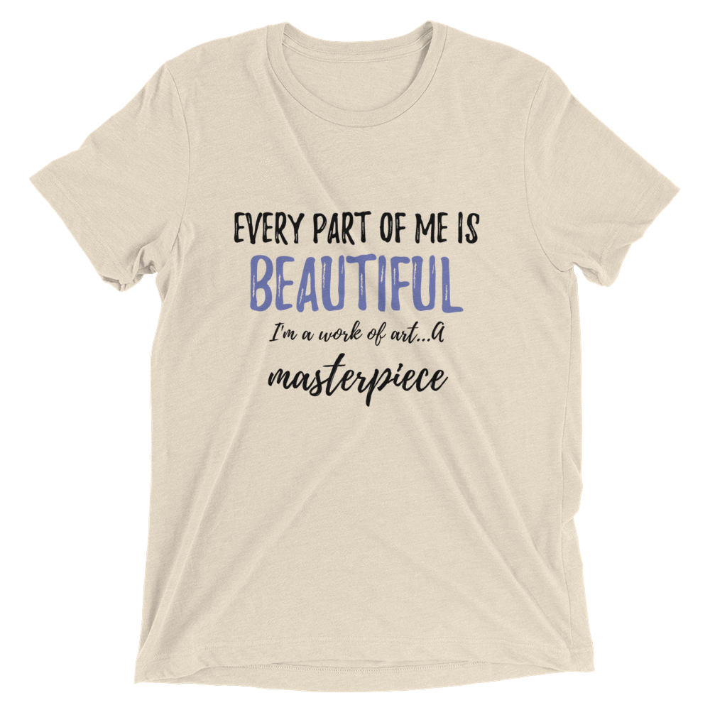 Every Part of Me is Beautiful Short sleeve t-shirt - Chocolate Ancestor