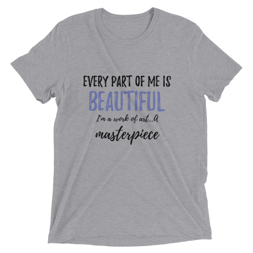 Every Part of Me is Beautiful Short sleeve t-shirt - Chocolate Ancestor