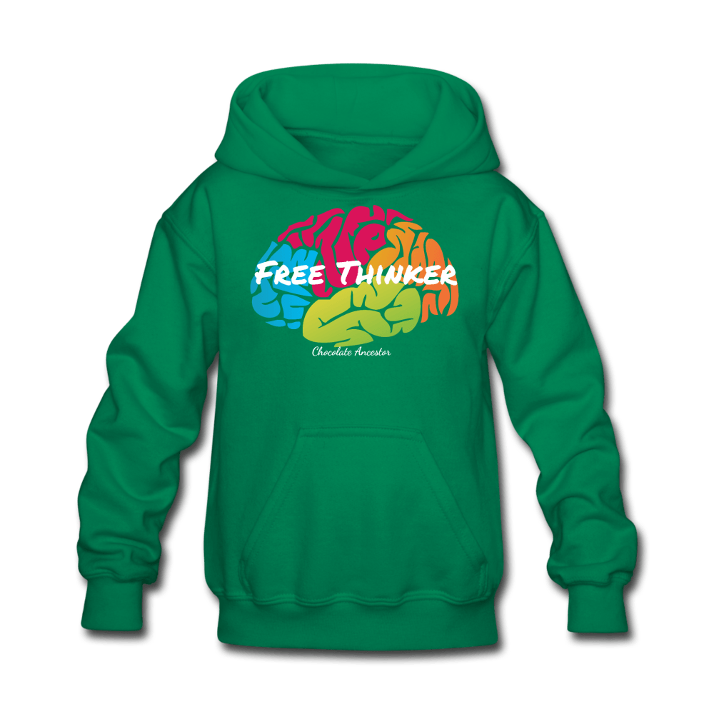 Free Thinker Kids' Hoodie - Chocolate Ancestor