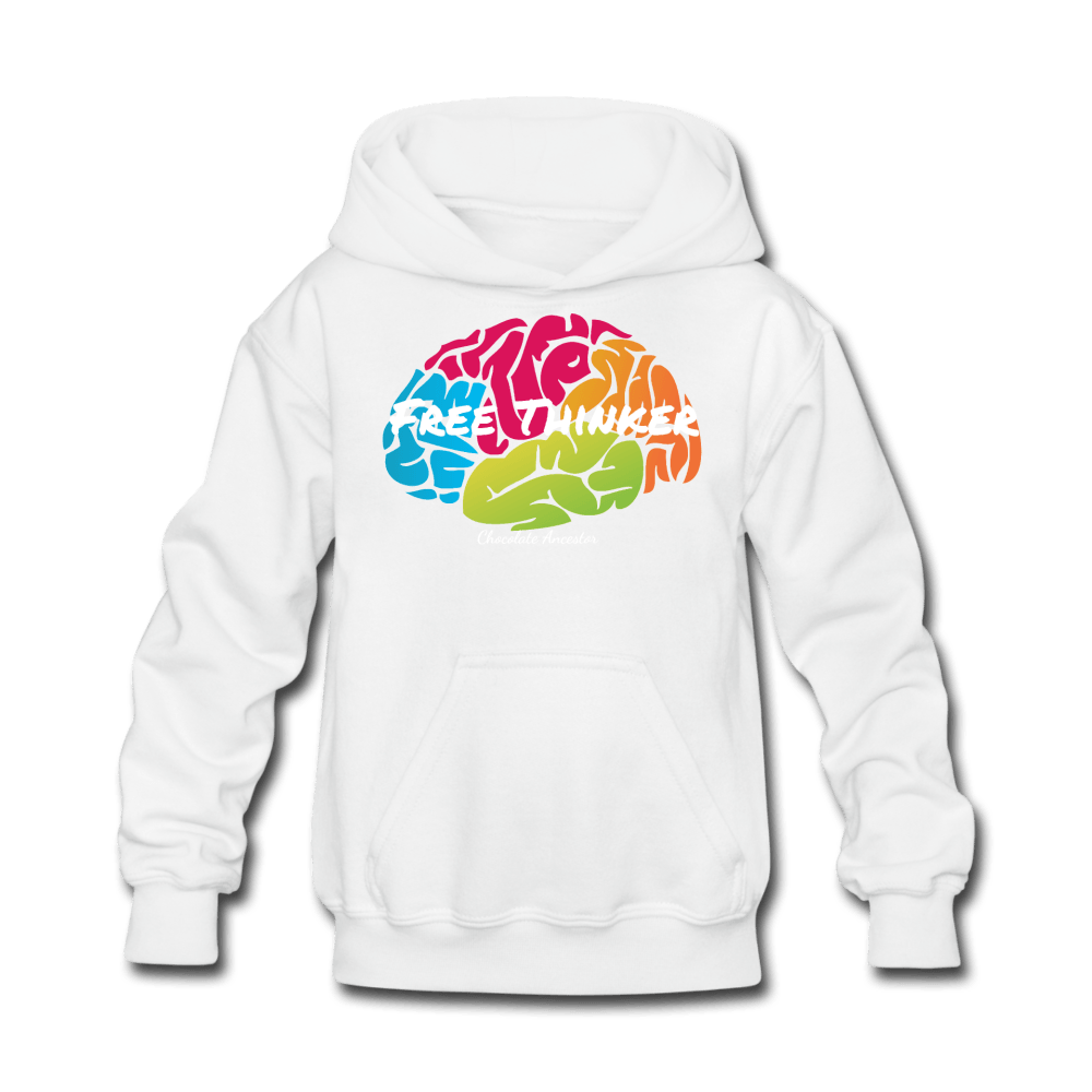 Free Thinker Kids' Hoodie - Chocolate Ancestor