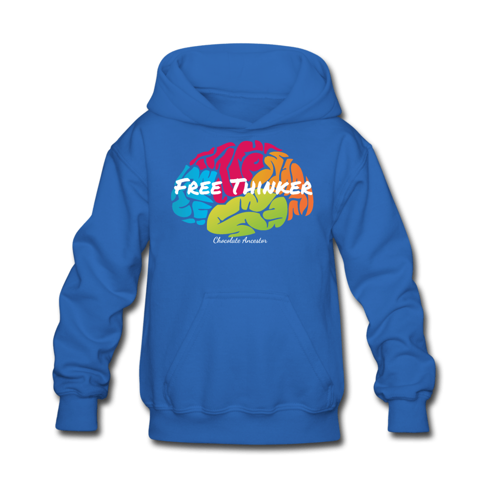 Free Thinker Kids' Hoodie - Chocolate Ancestor