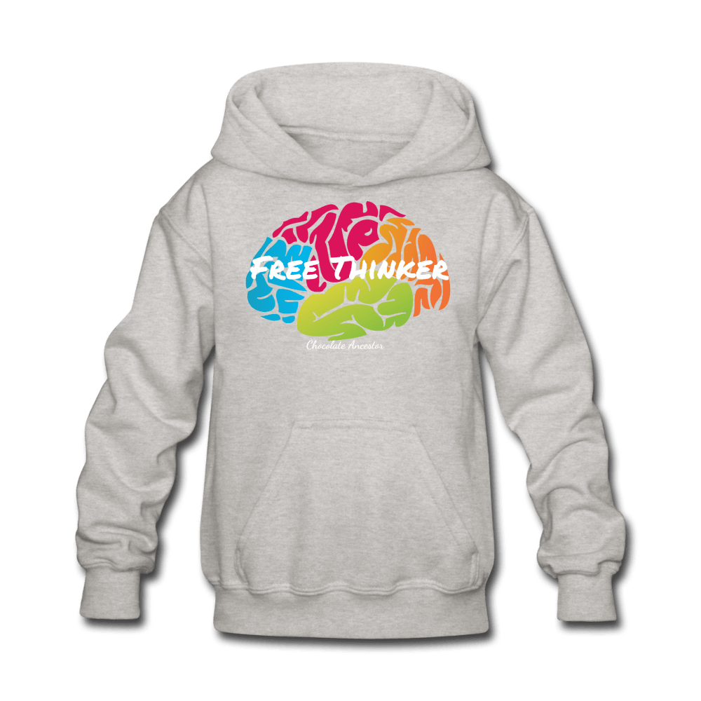 Free Thinker Kids' Hoodie - Chocolate Ancestor