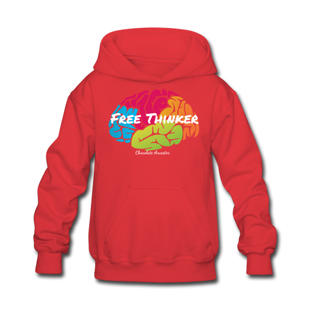 Free Thinker Kids' Hoodie - Chocolate Ancestor