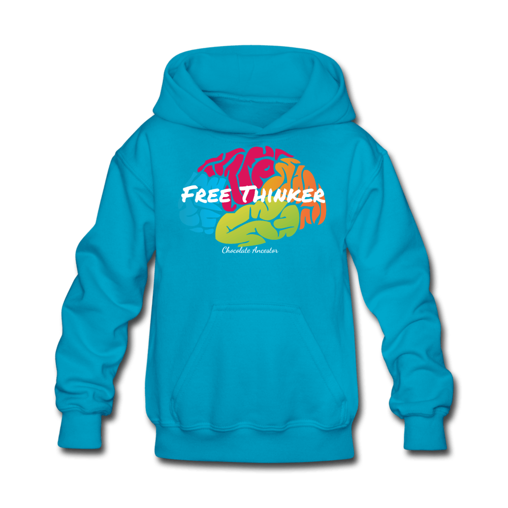 Free Thinker Kids' Hoodie - Chocolate Ancestor