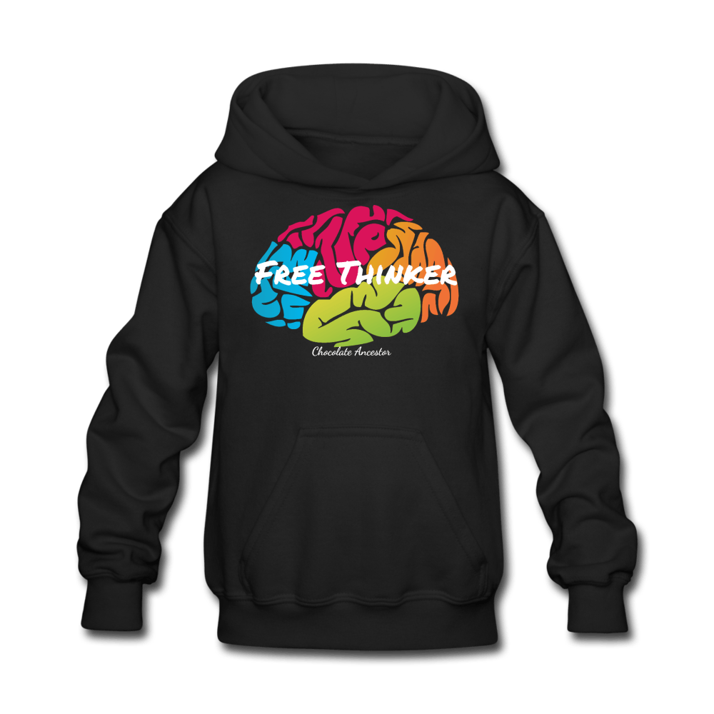 Free Thinker Kids' Hoodie - Chocolate Ancestor