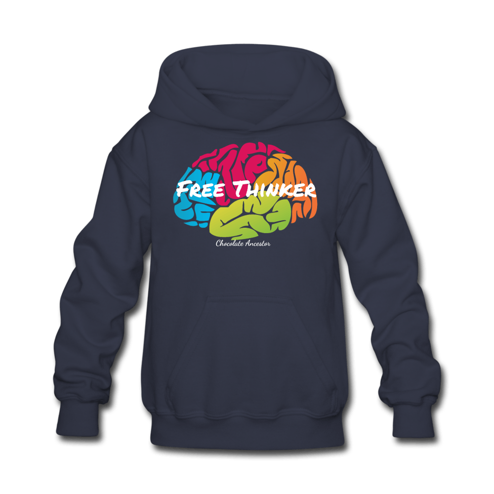 Free Thinker Kids' Hoodie - Chocolate Ancestor