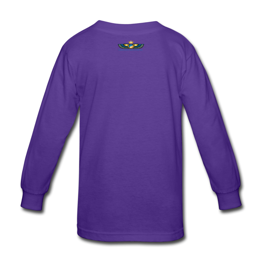 Free Thinker Kids' Long Sleeve T-Shirt - Chocolate Ancestor