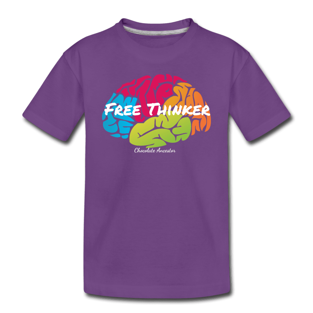 Free Thinker Toddler Premium T-Shirt - Chocolate Ancestor