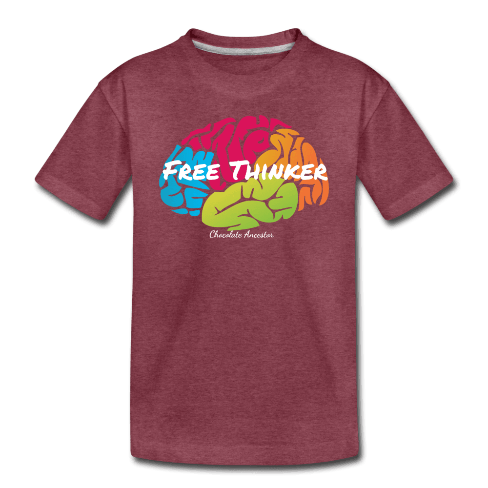 Free Thinker Toddler Premium T-Shirt - Chocolate Ancestor