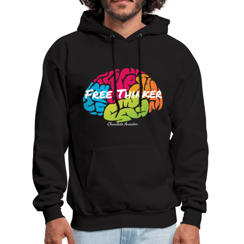 Free Thinker Unisex Hoodie (Style 2) - Chocolate Ancestor