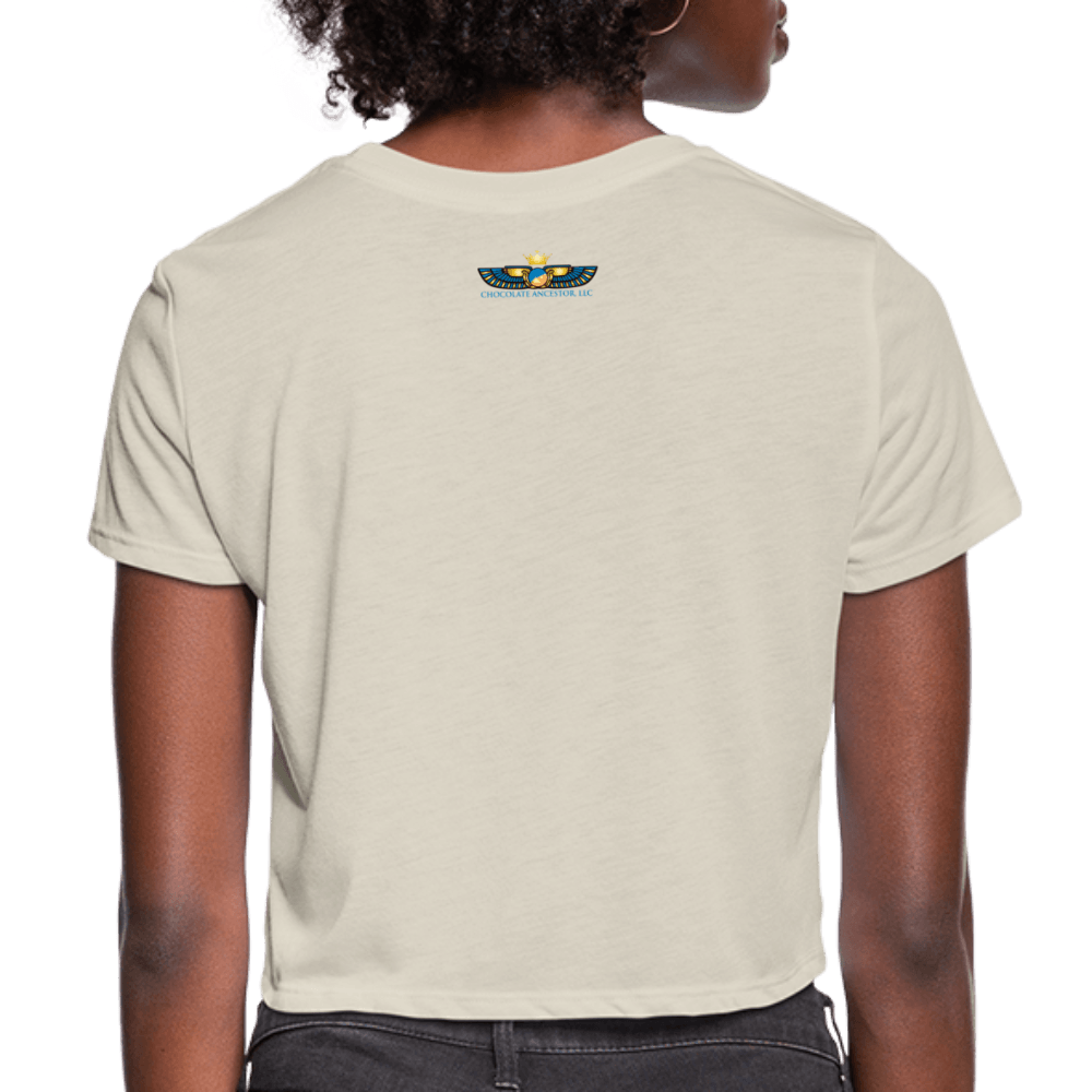 Free Thinker Women's Crop Top (Style 2) - Chocolate Ancestor