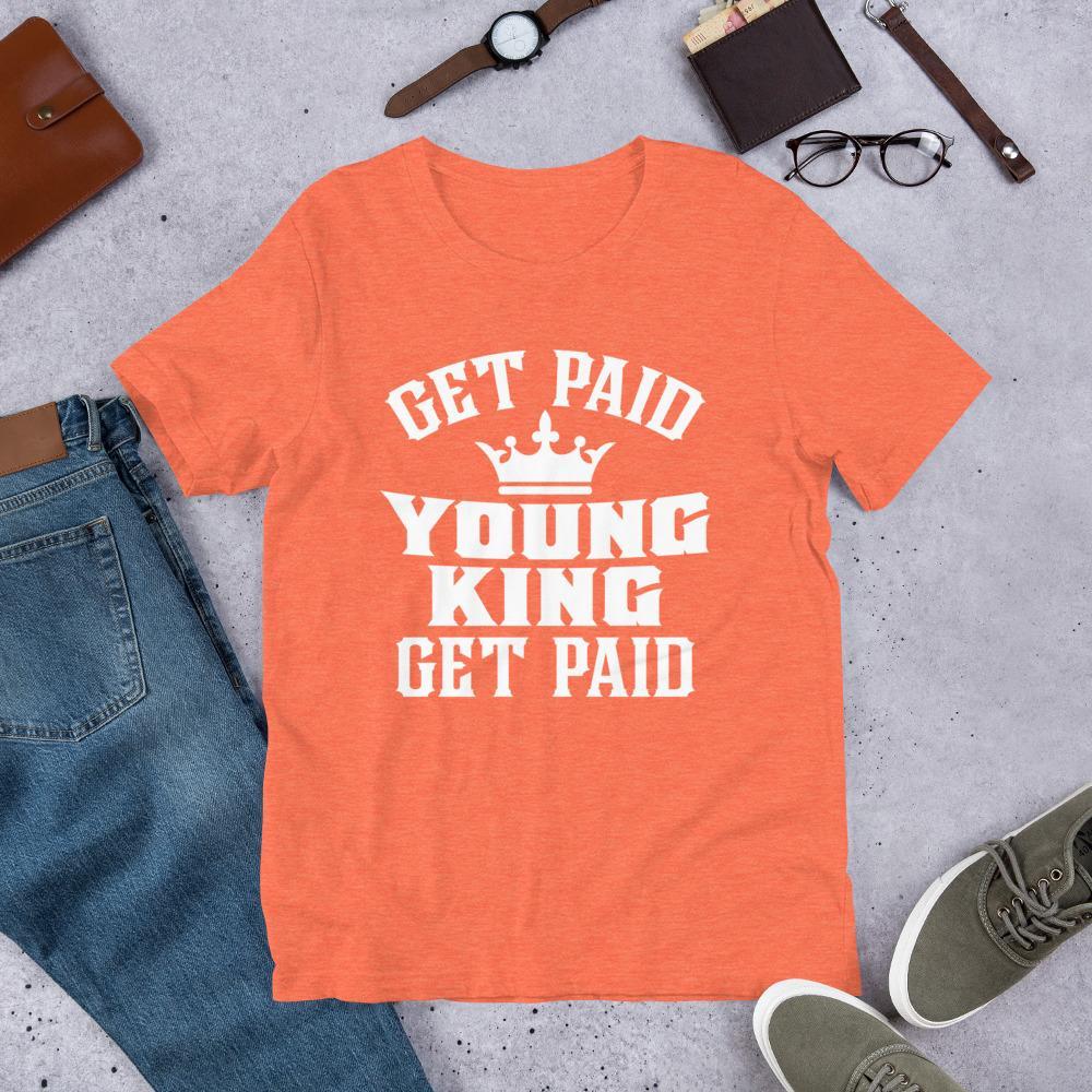 Get Paid Young King Get Paid Men's short sleeve t-shirt - Chocolate Ancestor