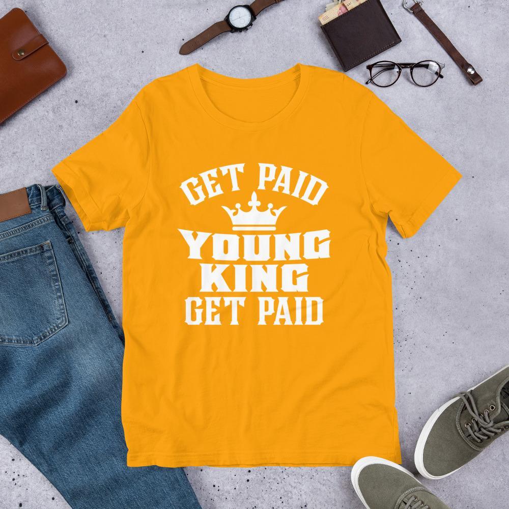 Get Paid Young King Get Paid Men's short sleeve t-shirt - Chocolate Ancestor