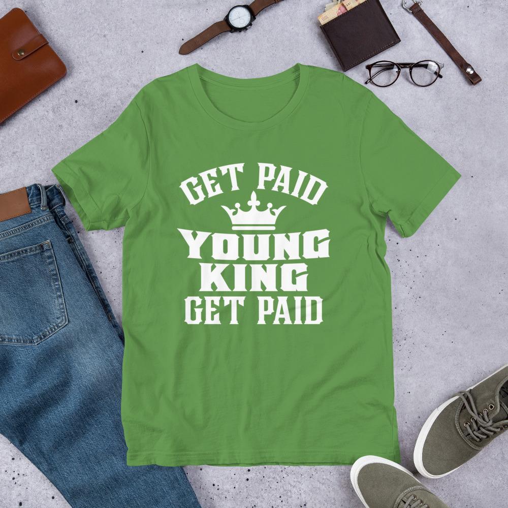 Get Paid Young King Get Paid Men's short sleeve t-shirt - Chocolate Ancestor