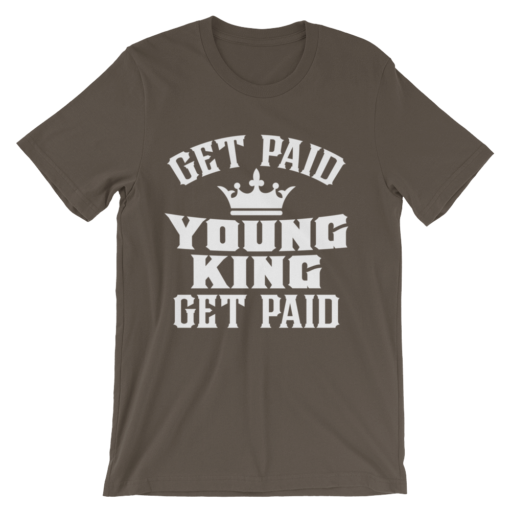 Get Paid Young King Get Paid Men's short sleeve t-shirt - Chocolate Ancestor