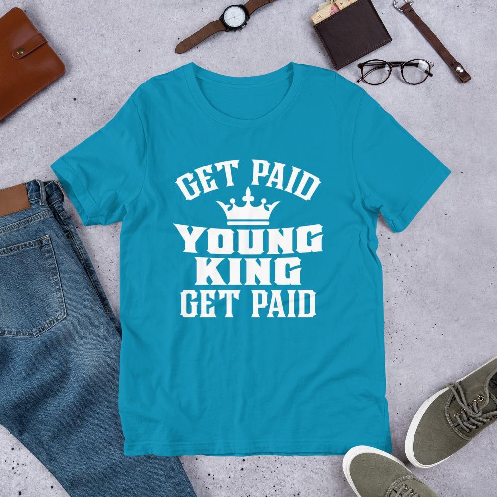 Get Paid Young King Get Paid Men's short sleeve t-shirt - Chocolate Ancestor