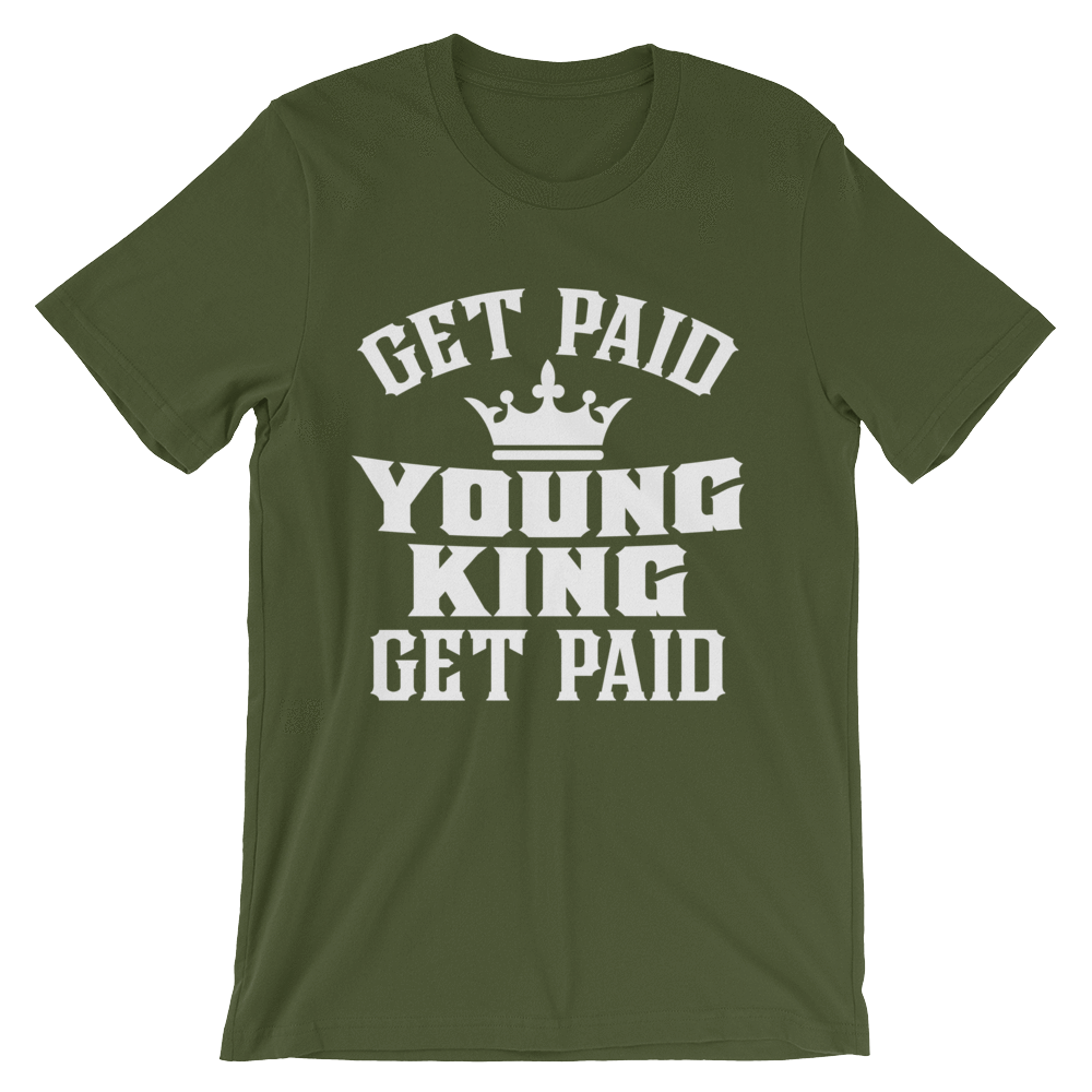 Get Paid Young King Get Paid Men's short sleeve t-shirt - Chocolate Ancestor