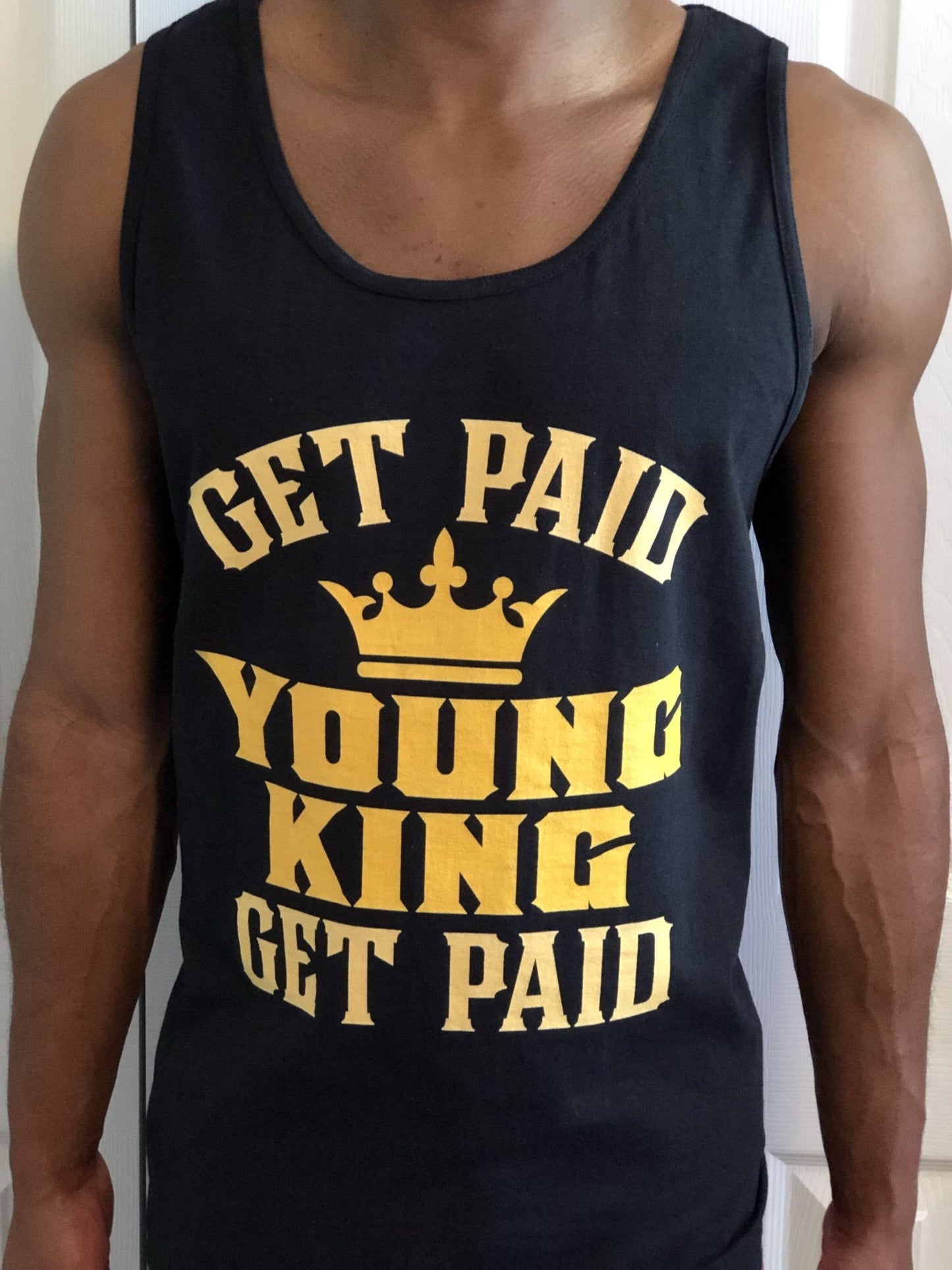 Get Paid Young King Get Paid Men's Tank top - Chocolate Ancestor