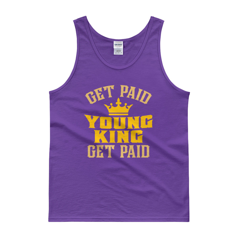 Get Paid Young King Get Paid Men's Tank top - Chocolate Ancestor