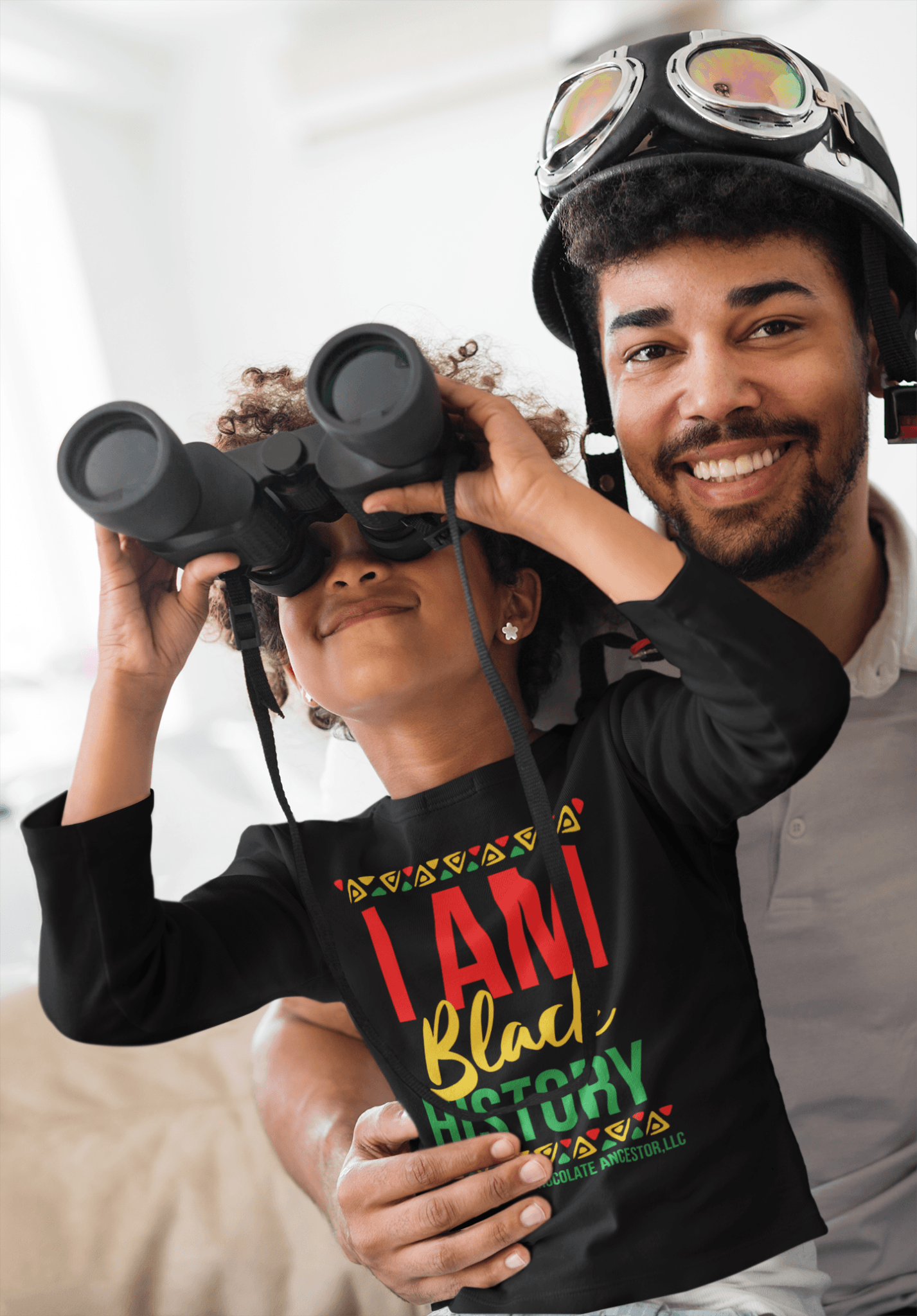 I Am Black History Kids' Long Sleeve T-Shirt - Chocolate Ancestor